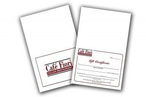 Gift Certificates printing