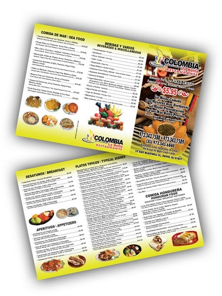 Restaurant Menu Printing