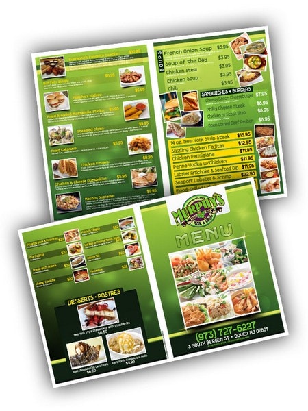 Restaurant Menu Printing